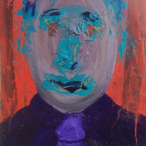 Fool by Arran R Hawkins 2016 oil on board 30x45cm.JPG