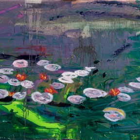 Waterlies - Pondscum (Drain the swamp) by Arran R Hawkins 2017 90x120cm.jpg